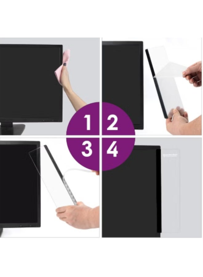 ووفيكسر قطعتان من لوحات الملاحظات لشاشة الكمبيوتر، وحوامل رسائل لمكتب العمل مع أوراق لاصقة، وإكسسوارات مكتبية عصرية لتنظيم المنزل والمكتب. - Image 4